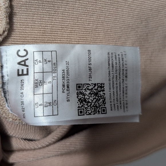 Marciano Los Angeles Tan Beige Halter Bandage Bodycon Dress Size Small - Picture 8 of 9